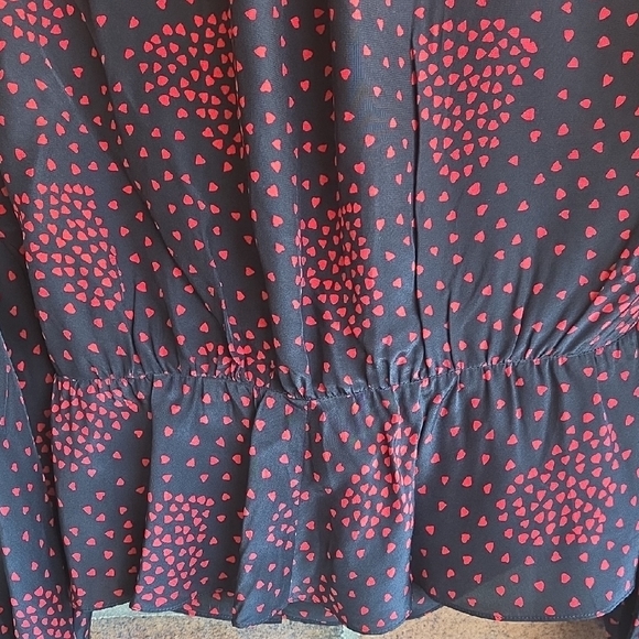 The Kooples Heart Motif and Tie Neck Blouse - Picture 7 of 10